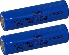 2x Pçs Bateria Li-ion 14500 - Rontek - 850mah - Produto Top!