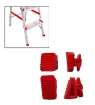 2X Pé De Escada Doméstica De Alumínio ( Par )