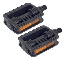 2X Pedal 1/2 Fino Plastico Metalciclo Mirim Infantil Refleto