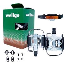 2X Pedal Clip Plataforma Wellgo C002 + Tacos Mtb 9/16