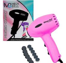 2X Pedicuro Compact Mega Bell Profissional Motor De Lixar Pé