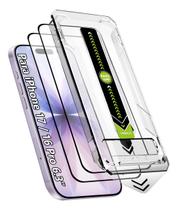 2x Películas Vidro Temperado Para iPhone 16 Pro / iPhone 17 Normal 6.3 Com Aplicador