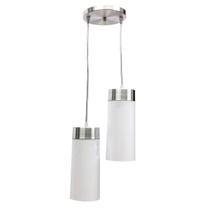 2X Pendente Copo Termo Poptem 2 Lampadas Branco