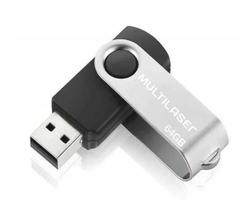 2X Pendrive Twist Preto 64Gb Multilaser Modelo Pd590 2X Pendrive Twist Preto 64Gb Multilaser Modelo Pd590
