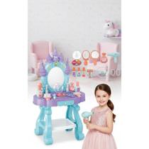 2x Penteadeira Infantil Castelo Mágica Azul Com Luz e Som 2x Penteadeira Infantil Castelo Mágica Azul Com Luz e Som