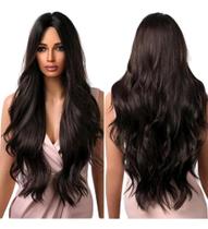 2X Peruca Lace Wig Sem Franja Ondulada Identica Cabelo Human 2X Peruca Lace Wig Sem Franja Ondulada Identica Cabelo Human