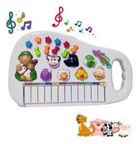 2X Piano Infantil Teclado Musical Para Criança Som Animais B 2X Piano Infantil Teclado Musical Para Criança Som Animais B