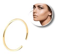 2X Piercing Nariz Em Ouro18K 750 Argola