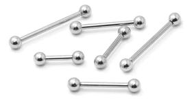 2X Piercing Para Tragus, Cartilagem E Mamilo Em Aço Cirúrgic