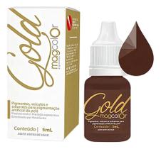 2X Pigmento Mag Color Gold 5Ml Micropigmentação - Cores Cor