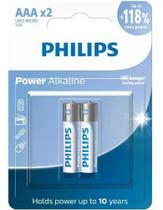 2x PILHAS PALITO PHILIPS ALCA. LR03 C/02 AAA 2x PILHAS PALITO PHILIPS ALCA. LR03 C/02 AAA
