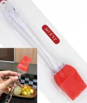 2X Pincel Culinário De Silicone Untar Confeitar Vermelho 22C