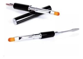 2X Pincel Espátula Polygel Ponta Dupla Poligel Manicure Gel 2X Pincel Espátula Polygel Ponta Dupla Poligel Manicure Gel