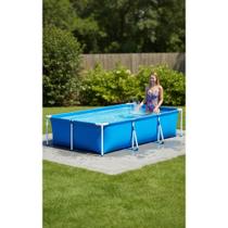 2x Piscina 3000L Aço Resistente Lona PVC Durável Fácil Monta