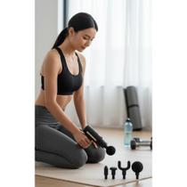 2x Pistola Massageadora Muscular Profissional Elétrica Portá 2x Pistola Massageadora Muscular Profissional Elétrica Portá