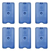 2X Placa Gelo-X Gel Reutilizável Kit Com 6 Unid 17X10X3Cm Ge