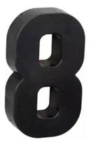 2X Placa Número Residencial Preto Roper Plast Proteção Uv Co