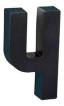 2X Placa Número Residencial Preto Roper Plast Proteção Uv Co