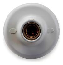 2X Plafon Bocal Soquete Porcelana Lâmpada E27 Branco