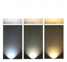 2X Plafon Led Embutir Quadrado 12W Luz Neutra 17X17 Preto