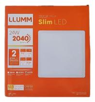 2X Plafon Painel Embutir Quadrado Led 24W 6500K 30X30 Llumm
