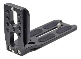 2X Plate Tripé Gimbal Câmera Na Vertical L Suporte Alumínio 2X Plate Tripé Gimbal Câmera Na Vertical L Suporte Alumínio