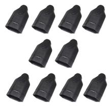 2X Plug Fêmea 2P 10A Preto Ilumi 10 Peças