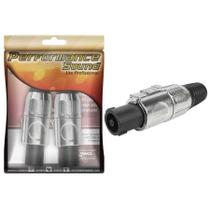 2x Plug Speakon 4 polos - Premium Profissional Série Prime