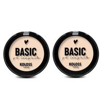 2x Pó Compacto Basic Cor 01 Koloss