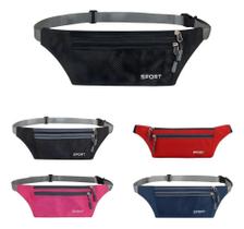 2X Pochete Slim Fina Impermeável Unisex Ajustável Discreta C