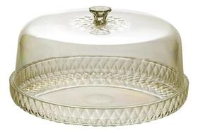 2X Porta Bolo Torta Boleira Acrílica Igual Vidro Plasutil Li 2X Porta Bolo Torta Boleira Acrílica Igual Vidro Plasutil Li