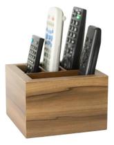 2X Porta Controle Remoto 04 Comp Amadeirado Nogal Q