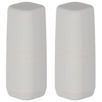 2X Porta Escova De Dente Banheiro Viagem Ou Aura Bege