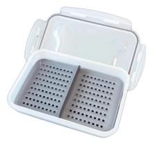 2X Porta Frios 100% Hermético Com Divisor De Alimentos E Tra 2X Porta Frios 100% Hermético Com Divisor De Alimentos E Tra