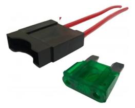 2X Porta Fusível Maxi Fio 4Mm Reforçado/ Fusível Lâmina Max