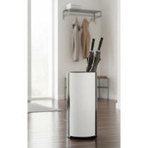 2x Porta Guarda Chuva Aço Inox Elegante 45cm Cinza