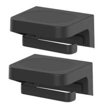 2X Porta Papel Higiênico De Parede Banheiro Ou Preto