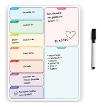 2X Porta Recados Quadro De Tarefas Painel Para Geladeira Pared