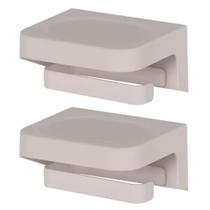 2x Porta Rolo Papel Higiênico Colante de Parede OU Bege