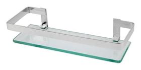 2X Porta Shampoo Reto De Vidro Quadrado