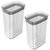 2x Porta Temperos Pote 2,3L Organizador OU Block Hermético