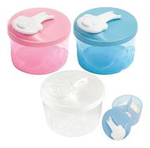 2X Pote Armazenar Leite Em Pó Com Divisória Dosador Porta Le