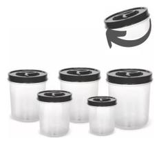 2X Pote Para Alimentos Hermético Ercaplast Conjunto Mantimen