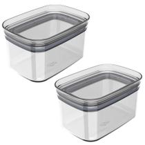 2x Pote para Temperos Alimentos 650ml OU Block Hermético