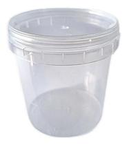 2X Pote Plástico Redondo Com Lacre 100 Unid Bolo Doce 220Ml 2X Pote Plástico Redondo Com Lacre 100 Unid Bolo Doce 220Ml