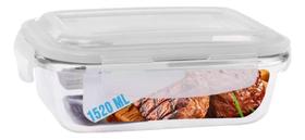 2X Pote Vidro 1520Ml Vai Ao Forno, Microondas Retan C/Tampa