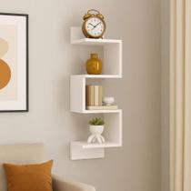 2X Prateleira De Parede Suspensa Macramiss Nicho De Canto