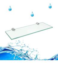 2X Prateleira Porta Shampoo Banheiro Parede Vidro Incolor Lu