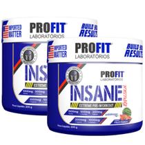 2x Pré Treino Insane Explosion 200g Sabor Fruit Punch - Profit