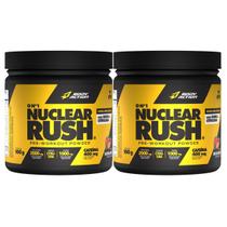 2x Pre treino Nuclear Rush Cafeína Body Action Morango 100g -